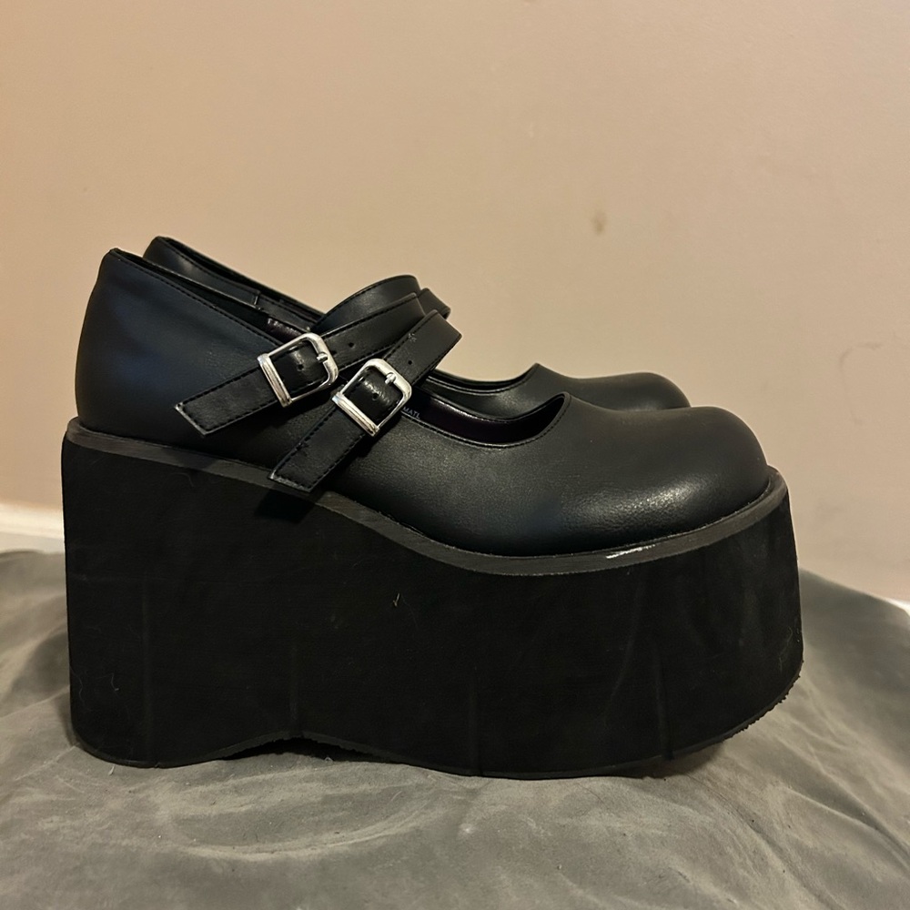 Black Kera 08 Demonia Mary Jane Shoes